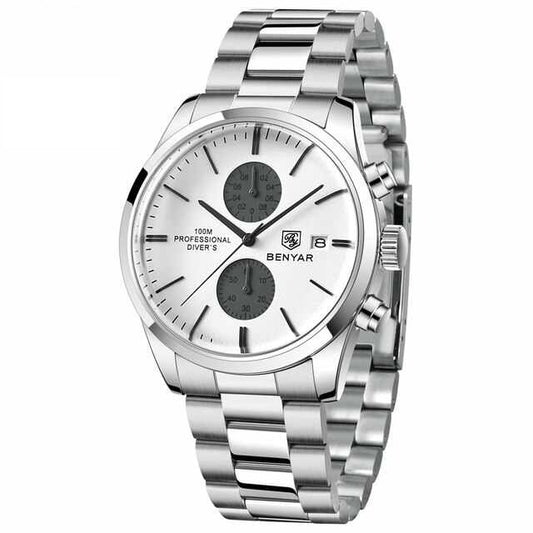 BENYAR 5187 Quartz Wristwatches 100M Waterproof Reloj Hombre
